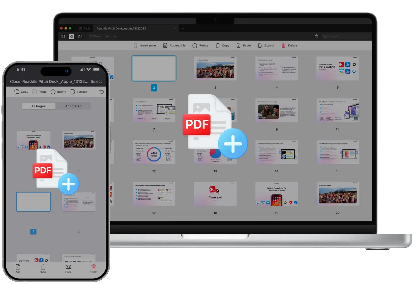 PDFにページを追加する方法